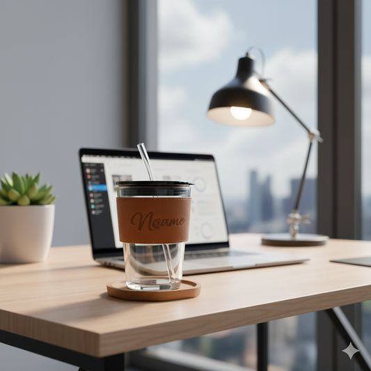 Personalised glass tumbler