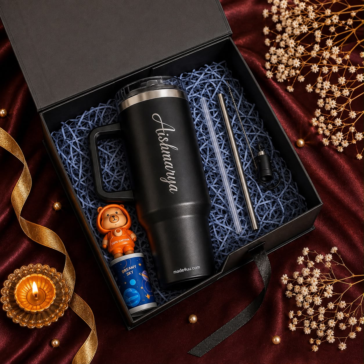 Premium Raksha Bandhan Hamper | Personalized Tumbler Gift