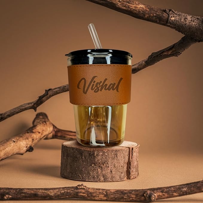 Personalised glass tumbler