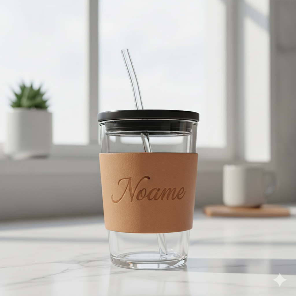 Personalised glass tumbler